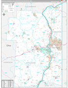 Weirton-Steubenville Wall Map Premium Style